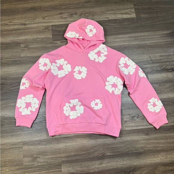 Pink denim tears Hoodie - Picture 2 of 6